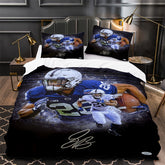 Saquon Barkley Rugby Football Player Duvet Cover Quilt Case Pillowcases